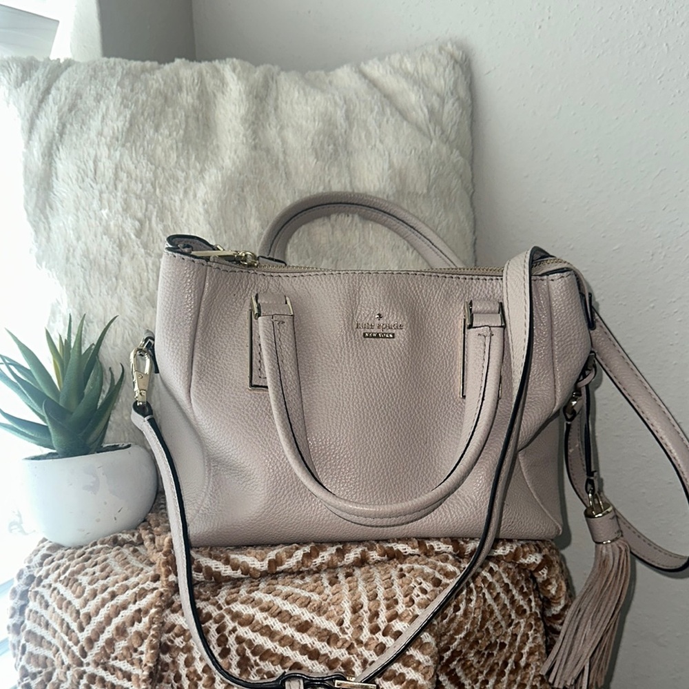 Kate Spade Cream Satchel with Detachable Strap